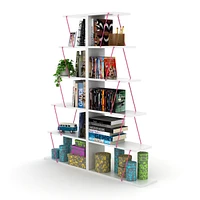 Modern 5 Tier Ladder Bookshelf Organizers