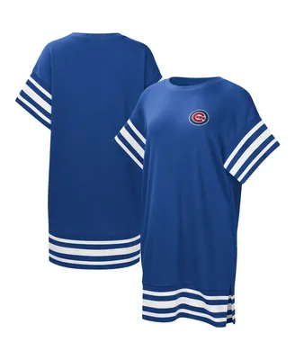 Women's Touch Royal Chicago Cubs Cascade T-shirt Dress