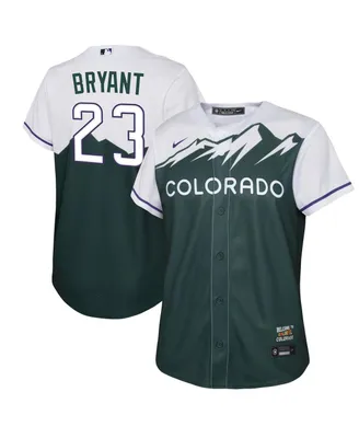 Big Boys and Girls Nike Kris Bryant Green Colorado Rockies City Connect Replica Player Jersey