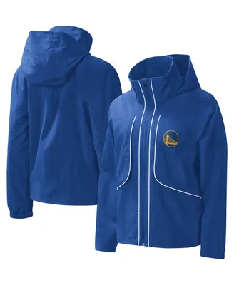 Women's G-iii 4Her by Carl Banks Royal Golden State Warriors Last Shot Full-Zip Hoodie Jacket