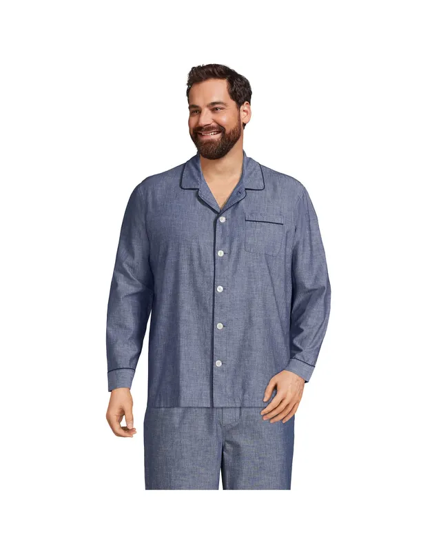 Lands' End Men's Knit Jersey Pajama Sleep Set - Macy's