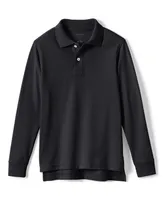 Lands' End Boys Long Sleeve Mesh Polo Shirt