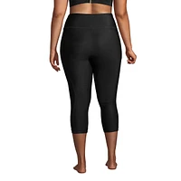 Lands' End Plus High Waisted Modest Swim Leggings with Upf 50 Sun Protection