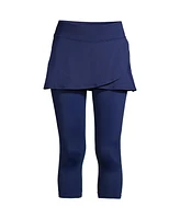 Lands' End Plus High Waisted Modest Swim Leggings with Upf 50 Sun Protection