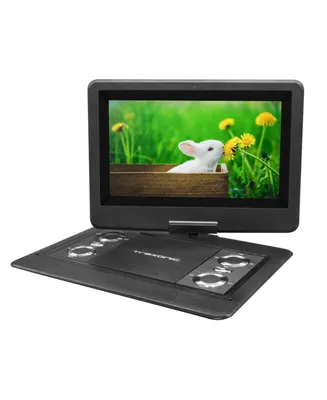 Trexonic 12.5 Inch Portable Tv+Dvd Player with Color Tft Led Screen and Usb/Hd/Av Inputs