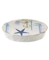 Avanti Antigua Starfish & Seashells Ceramic Soap Dish