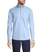 Lands' End Men's Tailored Fit Long Sleeve Sail Rigger Oxford Shirt