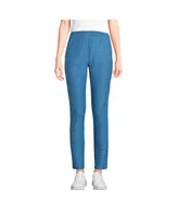 Lands' End Women's Tall Active High Rise Soft Performance Refined Tapered Ankle Pants