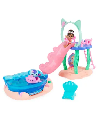 Purr-ific Pool Playset with Gabby and MerCat Figures, & Pool Accessories - Multi