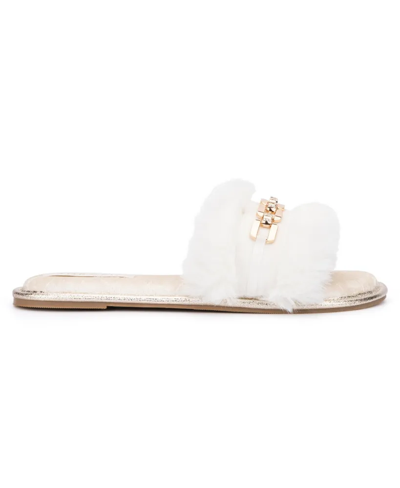 Women's Valentina Furry Slides