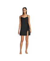 Lands' End Women's D-Cup Sweetheart Swim Dress One Piece Swimsuit Adjustable Straps