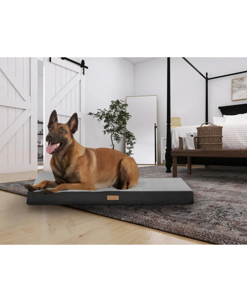 TailZzz Dream Pet Mattress | Large to Extra Large Pet Mattress | 2-in-1 Cool Gel Infused with High Density foam | Rectangle Pet Mattress