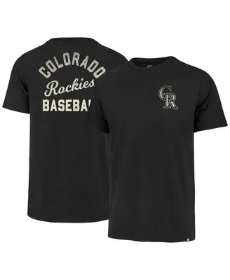 Men's '47 Brand Black Colorado Rockies Turn Back Franklin T-shirt