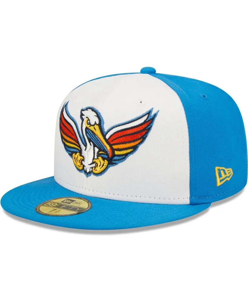 Men's New Era White, Royal Pelicanos De Myrtle Beach Copa La Diversion 59FIFTY Fitted Hat