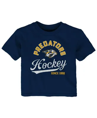 Infant Boys and Girls Navy Nashville Predators Take The Lead T-shirt