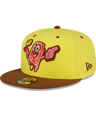 Men's New Era Yellow Beloit Sky Carp Copa De La Diversion 59FIFTY Fitted Hat
