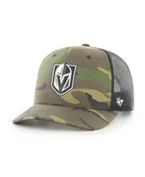 Men's '47 Brand Camo and Black Vegas Golden Knights Trucker Snapback Hat