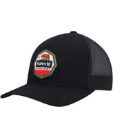 Men's Hurley Black Ultra Destination California Republic Trucker Snapback Hat