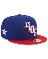 Men's New Era Blue Oklahoma City Dodgers Authentic Collection Alternate Logo 59FIFTY Fitted Hat