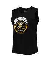 Women's Black Pittsburgh Penguins Plus Tank Top