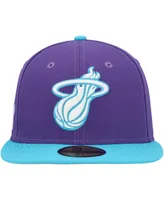 Men's New Era Purple Miami Heat Vice 59FIFTY Fitted Hat