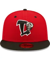 Men's New Era Red Lansing Lugnuts Authentic Collection Team Home 59FIFTY Fitted Hat