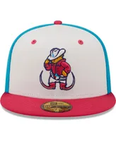 Men's New Era White, Coral Pointy Boots De Amarillo Copa La Diversion 59FIFTY Fitted Hat