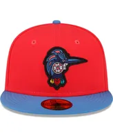 Men's New Era Coral Fayetteville Woodpeckers Copa De La Diversion 59FIFTY Fitted Hat