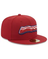 Men's New Era Red Lehigh Valley IronPigs Authentic Collection Alternate Logo 59FIFTY Fitted Hat