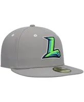 Men's New Era Gray Lynchburg Hillcats Authentic Collection Road 59FIFTY Fitted Hat