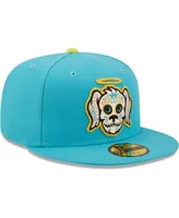 Men's New Era Aqua Perros Santos De Charleston Copa La Diversion 59FIFTY Fitted Hat