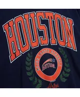 Women's Mitchell & Ness Navy Houston Astros Logo Lt 2.0 Pullover Sweatshirt