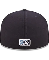 Men's New Era Navy Hillsboro Hops Authentic Collection 59FIFTY Fitted Hat