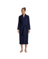 Lands' End Women's Cotton Terry Long Spa Bath Robe