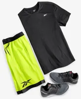 Reebok Mens Tech T Shirt Basketball Shorts Separates