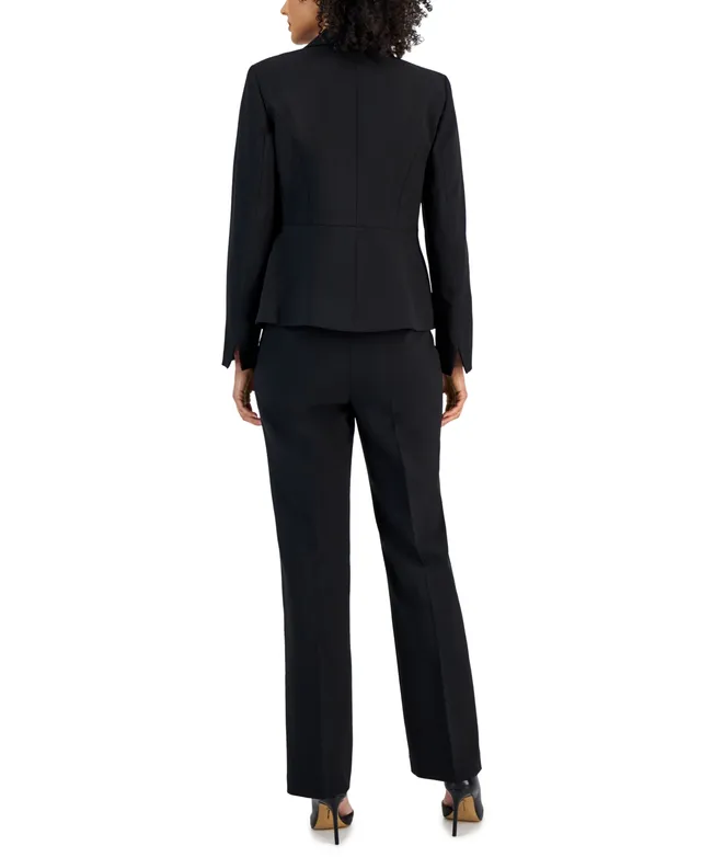 Le Suit Women's Notch-Collar Pantsuit, Regular and Petite Sizes