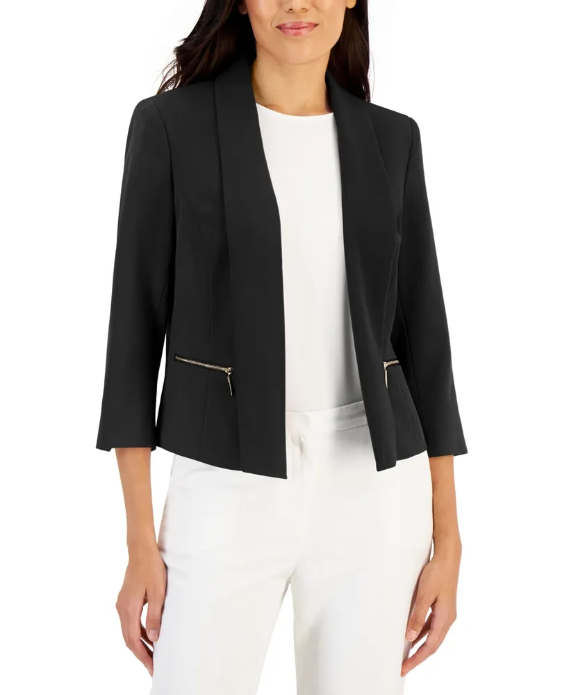 Kasper Women's Shawl-Collar Open-Front Blazer