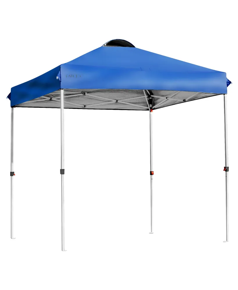 Costway 6x6 Ft Pop Up Canopy Tent Camping Sun Shelter W/ Roller Bag