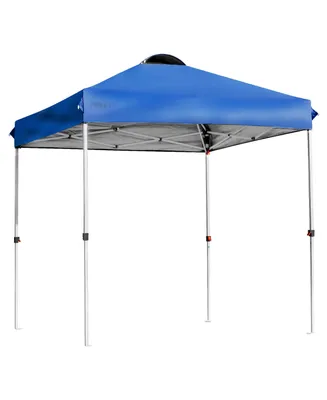 Costway 6x6 Ft Pop Up Canopy Tent Camping Sun Shelter W/ Roller Bag