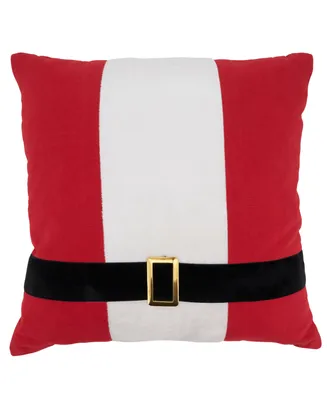 Saro Lifestyle Santa's Belt Decorative Pillow, 18" x 18"