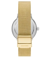 Skagen Women's Three-Hand Quartz Riis Gold-Tone Stainless Steel Mesh Watch 36mm