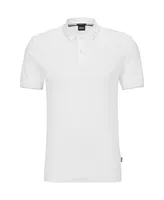 Boss by Hugo Men's Slim-Fit Jacquard Striped Polo Shirt