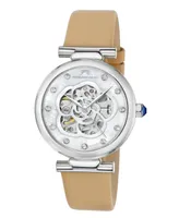 Porsamo Bleu Women's Laura Automatic Genuine Leather Band Watch 1212ALAL