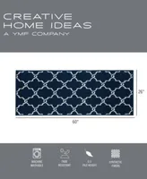 Jean Pierre Yohan Machine Washable Trellis Tufted Runner Rugs Collection