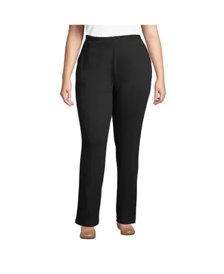 Lands' End Plus Sport Knit High Rise Pants