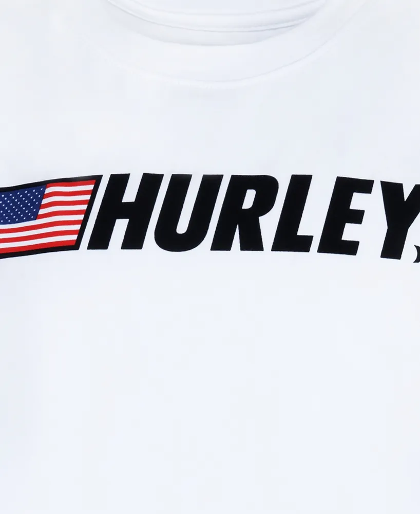 Hurley Big Boys Flag Short Sleeves T-shirt