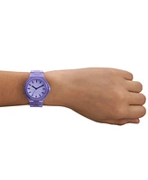 Dkny Women's Chambers Three Hand Purple Polyurethane Watch 36mm