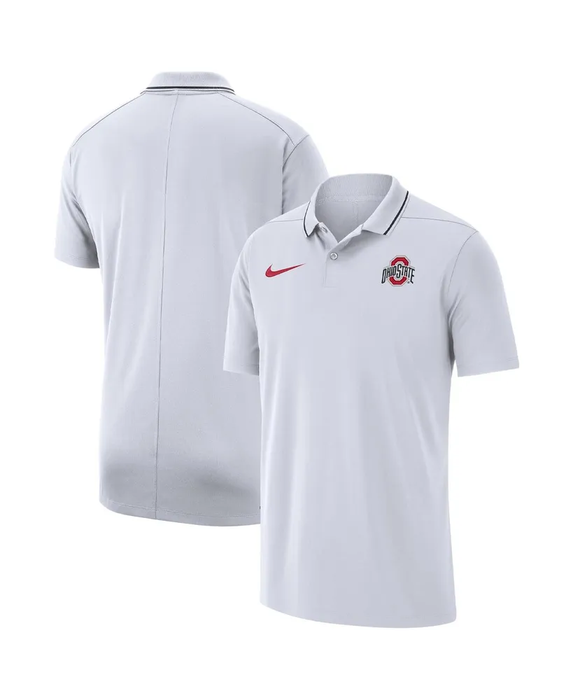 Men's Nike White Ohio State Buckeyes 2023 Coaches Performance Polo Shirt