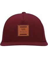 Men's Rvca Burgundy Va All The Way Snapback Hat