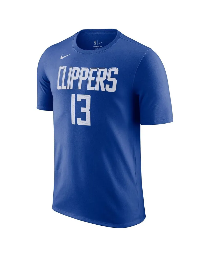 Men's Nike Paul George Royal La Clippers Icon 2022/23 Name and Number T-shirt